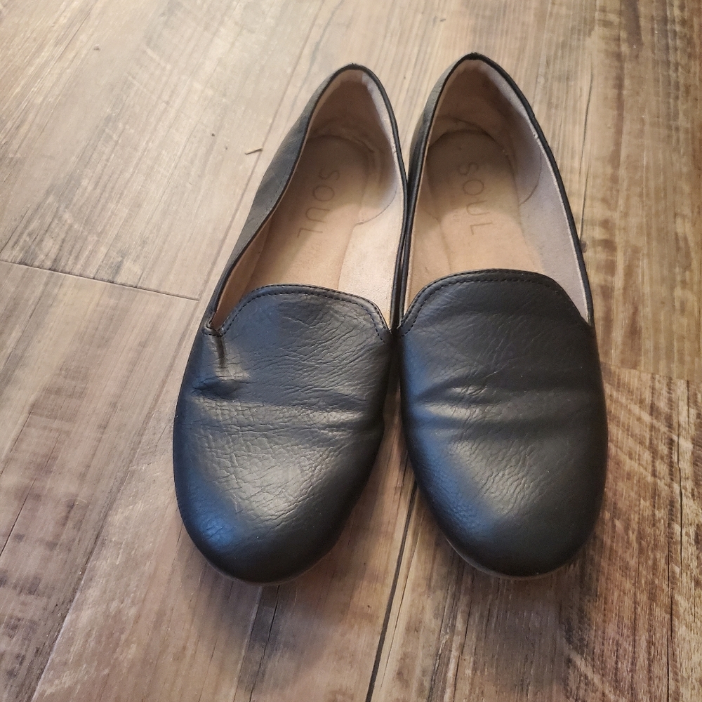 Naturalizer soul black flats size 8